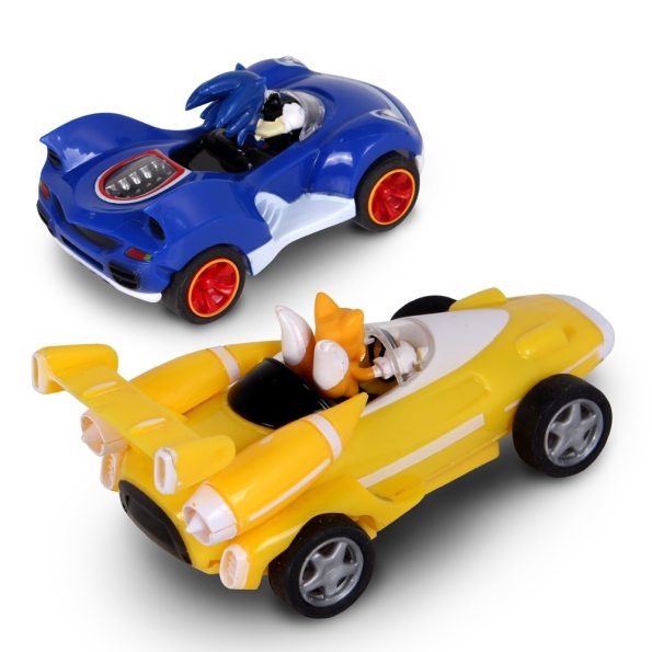 Sonic y Tails Pull Back Cars