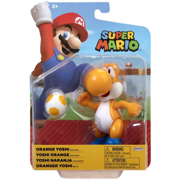 Super Mario – Yoshi Naranja con Huevo 4″