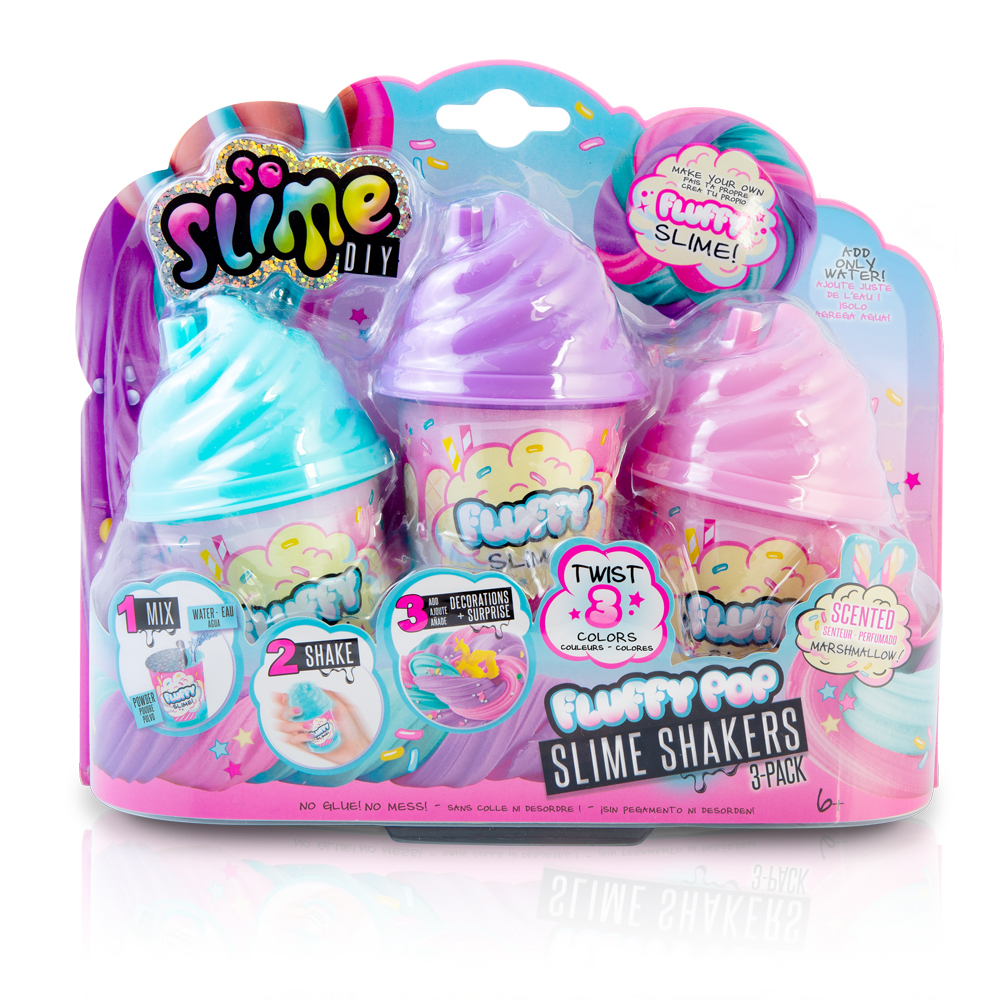 Fluffy Pop Slime Shakers (3-Pack)