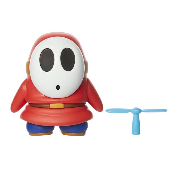 Super Mario – Shy Guy Rojo con Helicoptero 4″