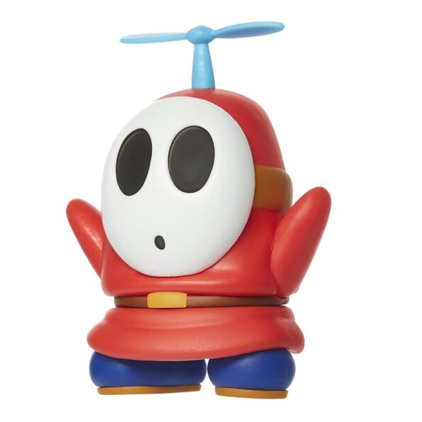 Super Mario – Shy Guy Rojo con Helicoptero 4″