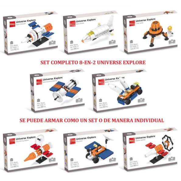 Set Completo 8 en 2 Universe Explore