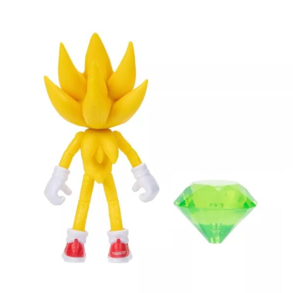 Sonic 2 – Super Sonic con Esmeralda 4″ (10 cm)