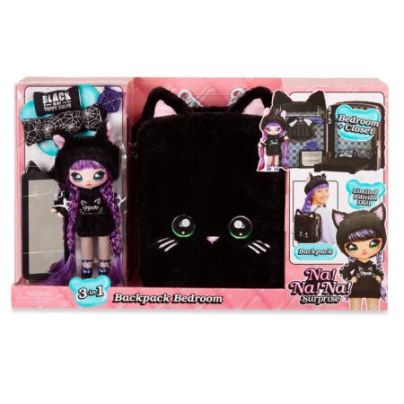 Na! Na! Na! Backpack Bedroom Black Kitty