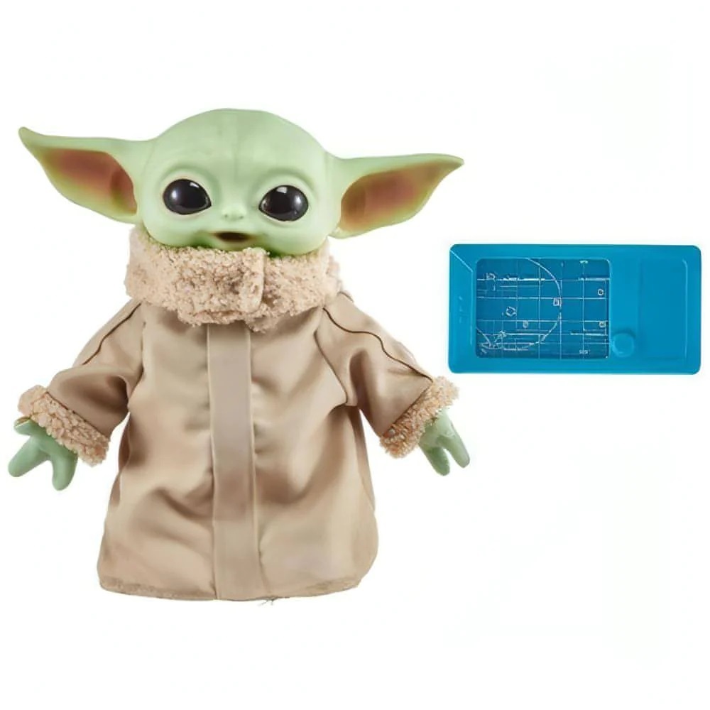 Mattel Star Wars - Juguete de peluche, figura de bebé Yoda de 11 pulgadas  de The Mandalorian, personaje de peluche coleccionable con bolsa de
