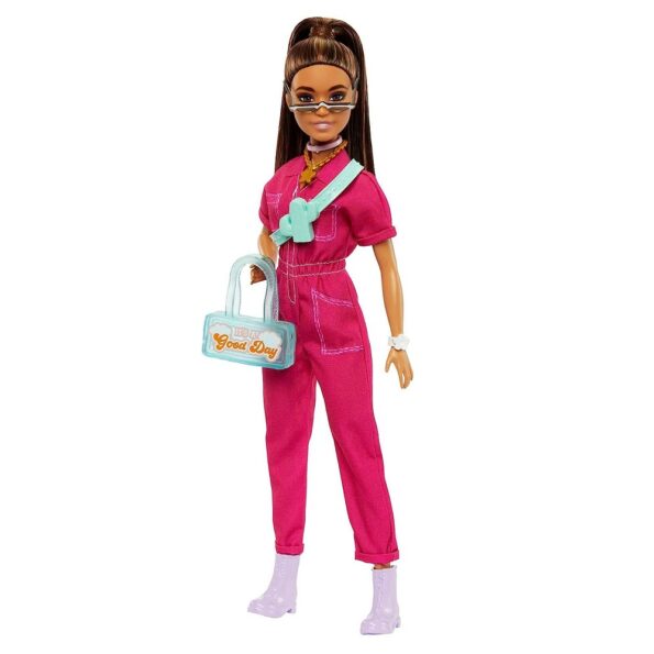 Barbie Trendy Enterizo Fucsia y Accesorios