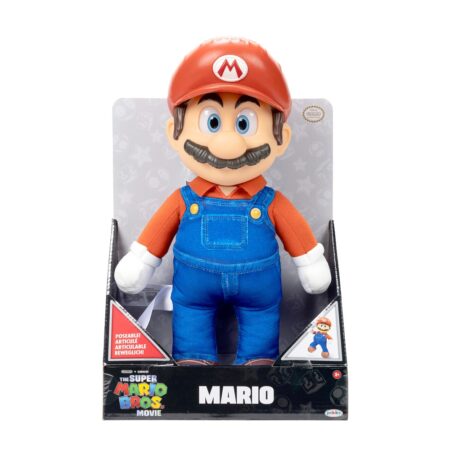 Super Mario Movie – Peluche Posable de Mario Bros 36 cm