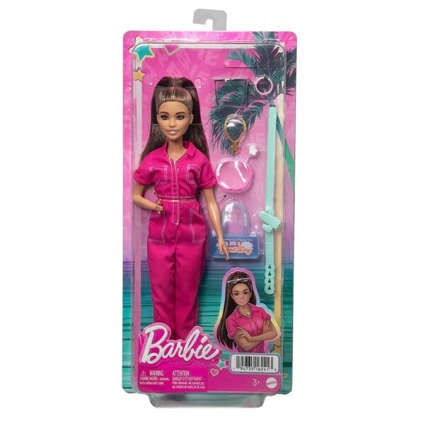 Barbie Trendy Enterizo Fucsia y Accesorios