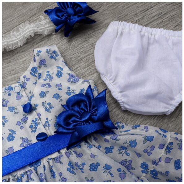 Vestido de Muñecas Reborn 42 cm – Azul Primaveral