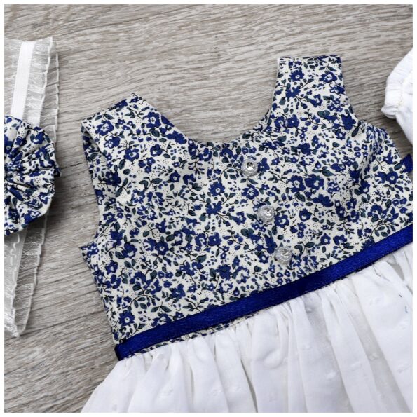 Vestido de Muñecas Reborn 42 cm – Azul Elegante
