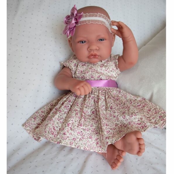Vestido de Muñecas Reborn 42 cm – Morado Full