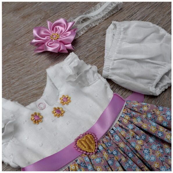 Vestido de Muñecas Reborn 42 cm – Primavera Pastel