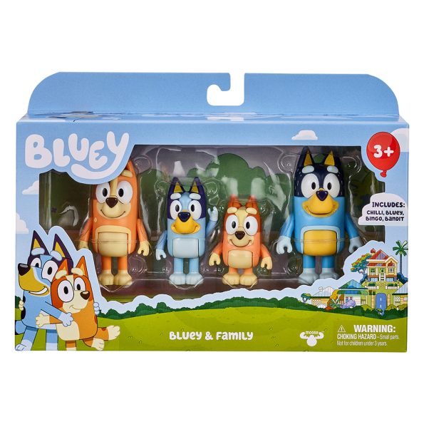 Bluey & Family Pack x4 Figuras
