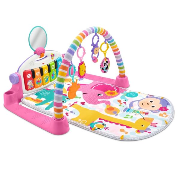 Fisher Price Gimnasio Piano Pataditas Musicales Rosado