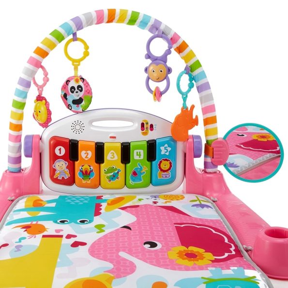 Fisher Price Gimnasio Piano Pataditas Musicales Rosado