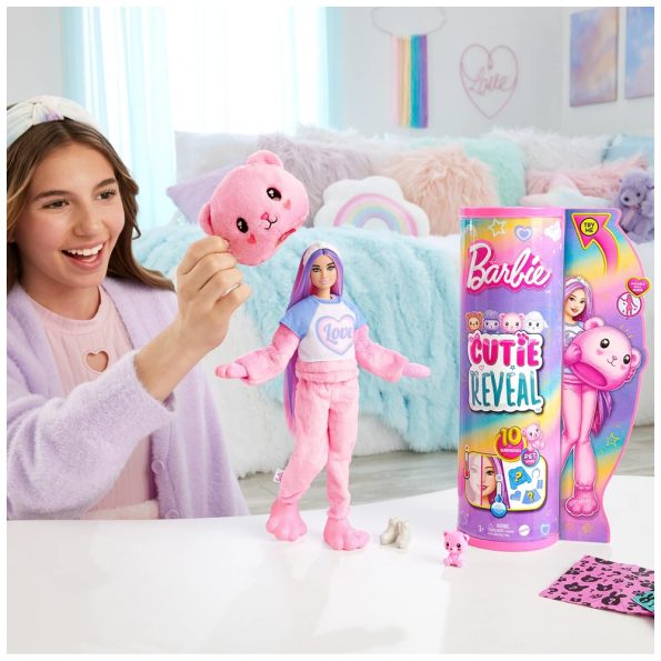 Barbie Cutie Reveal Cozy Cute Tees – Barbie Oso Rosa