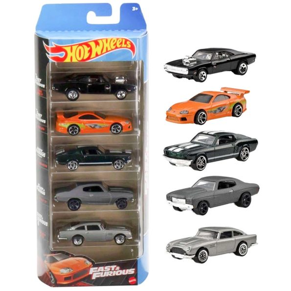 Hot Wheels Fast & Furious Pack x5 Autos