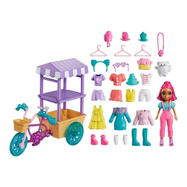 Polly Pocket Carrito Bicicleta Dulces Sorpresas