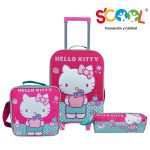 Set Scool Kombat Maleta Hello Kitty A4