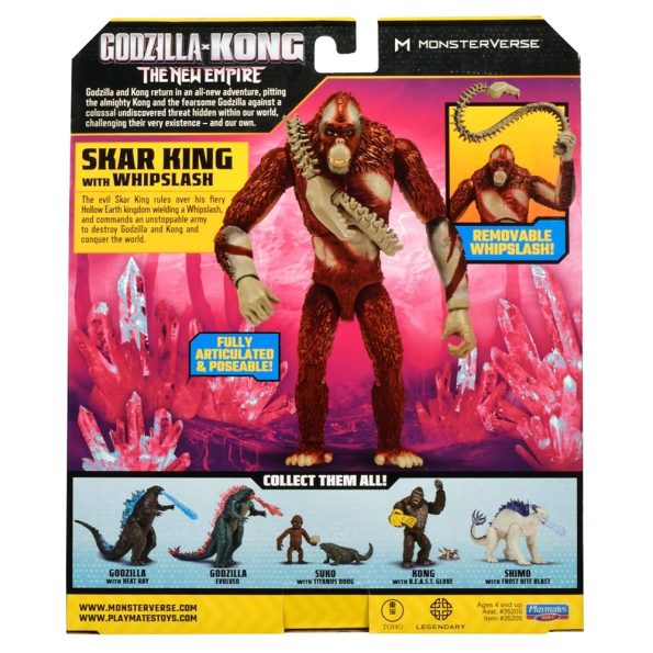 Godzilla x Kong – Skar King 6″ con Whipslash
