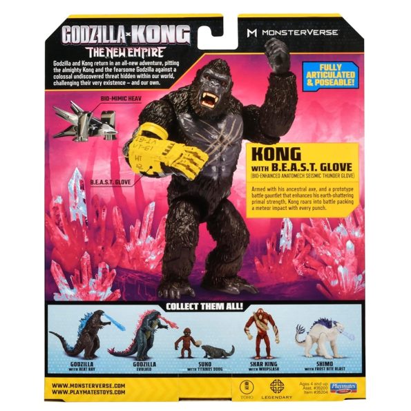 Godzilla x Kong – Kong 6″ con B.E.A.S.T Glove