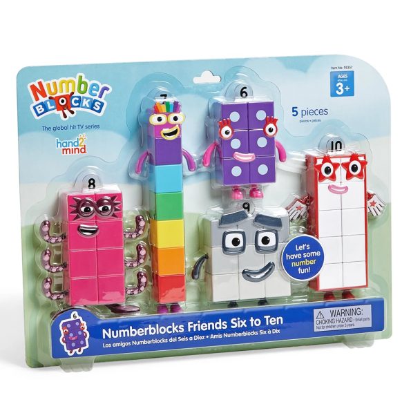 Numberblocks Amigos del Seis al Diez