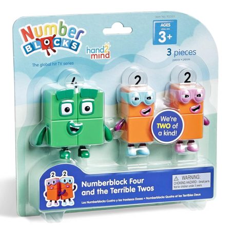 Numberblocks Cuatro y los Traviesos Dos