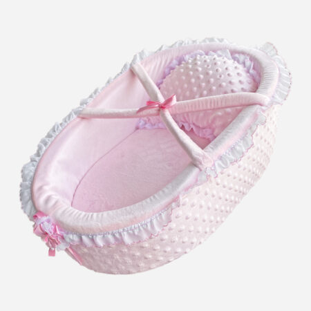 Moisés Portabebé Rosado para Muñecas