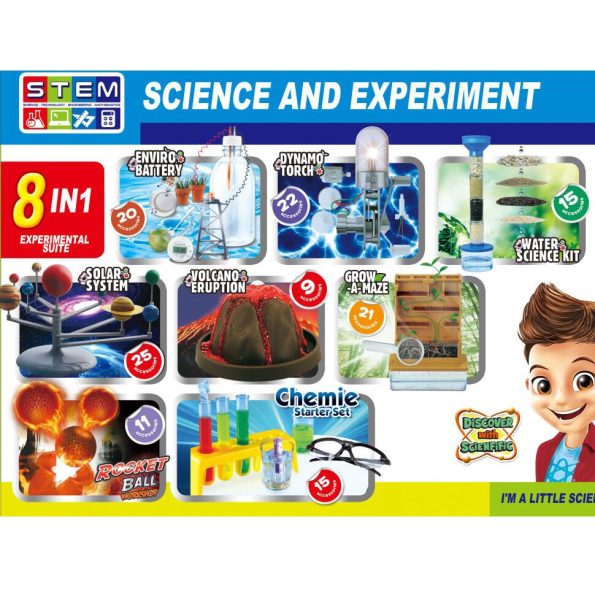 Set de Ciencia 8 en 1 Experimentos para Niños