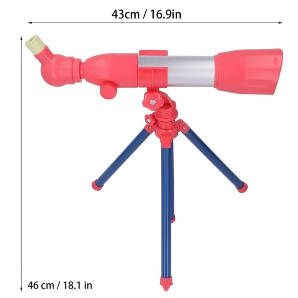 Telescopio Astronómico Rojo para Niños