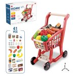 Home Supermarket Marrón + Coche de Compras 65 Pcs