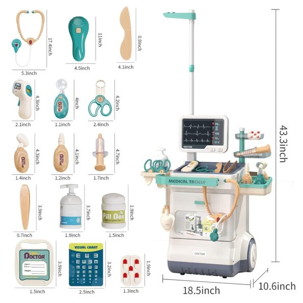 Estación Carrito de Doctor con X-Ray 26 Pcs