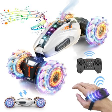 Carro Acrobatico RC con Sensor Pulsera, Luces y Humo