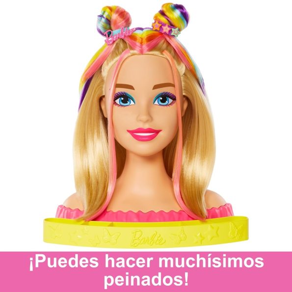 Barbie Styling Head Rubia Arcoíris