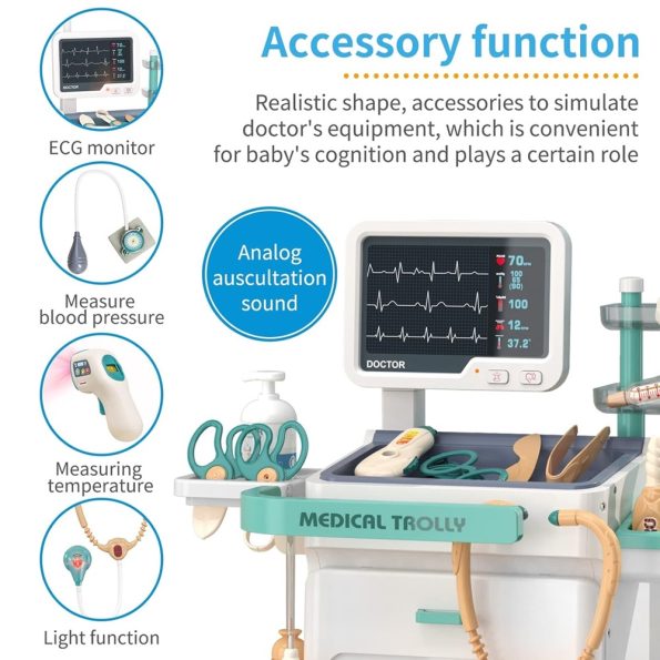 Estación Carrito de Doctor con X-Ray 26 Pcs