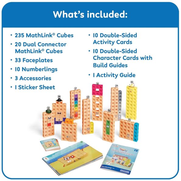 Mathlink Cubes Numberblocks 21-30 (327 pcs)