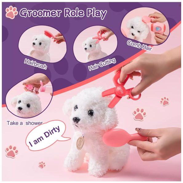 Set Peluquería para Mascota + Kennel Rosado