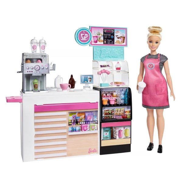 Barbie Cafetería con 20 Accesorios