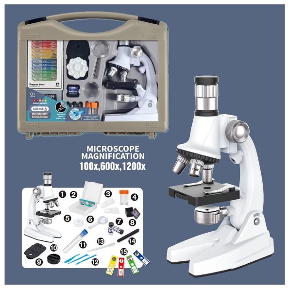 Microscopio Deluxe en Maletin con Accesorios