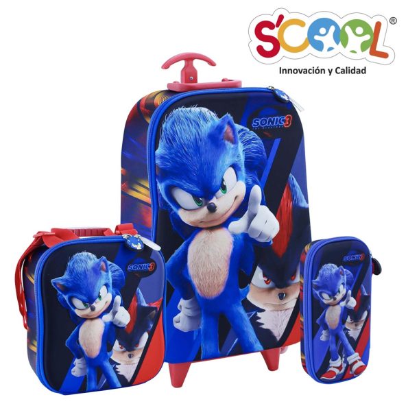 Set Scool Ranger Maleta Sonic 3 Oficio