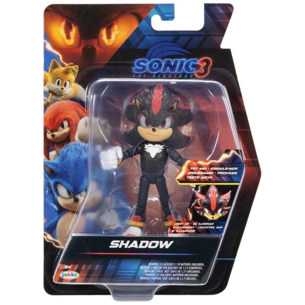 Sonic 3 Personaje Shadow Light Up 5″ (13 cm)