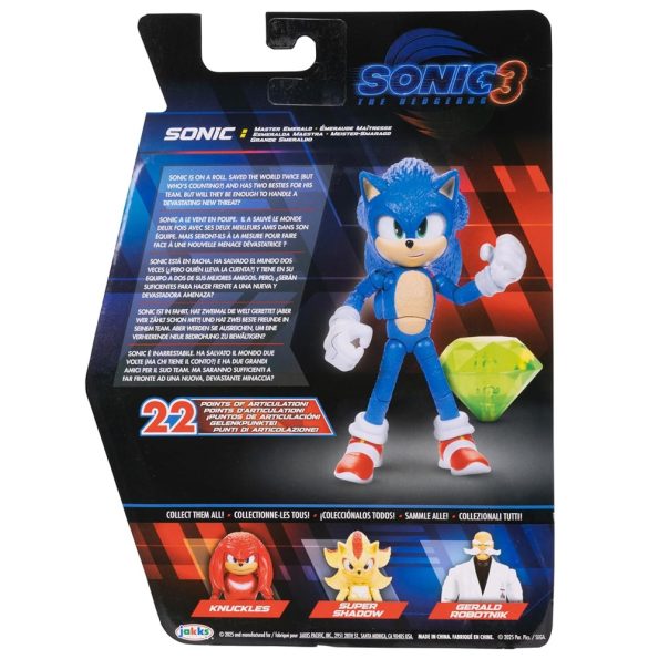 Sonic 3 Personaje Sonic Master Emerald 5″ (13 cm)