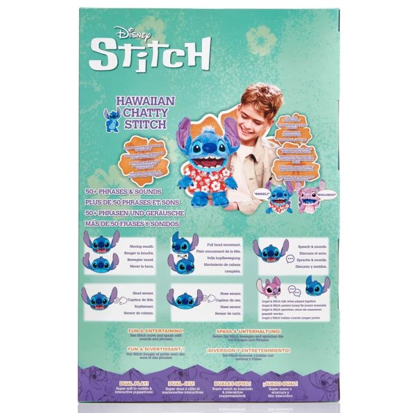 Disney Stitch Hawaiian Chatty Stitch+50 Frases y Sonidos