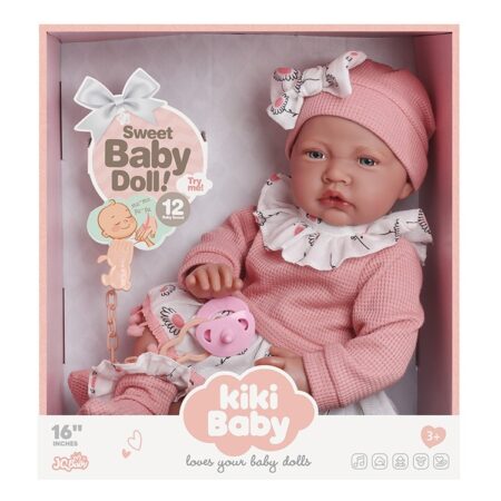 Muñeca Kiki Baby 40 cm +12 Sonidos Muñeca Kiki Baby 40 cm +12 Sonidos