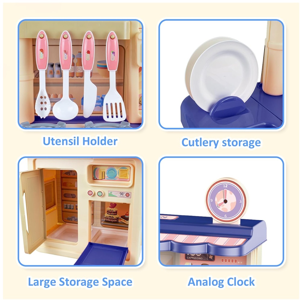 Cocina Azul con Sonidos +36 Accesorios (84cm) Cocina Azul con Sonidos +36 Accesorios (84cm)