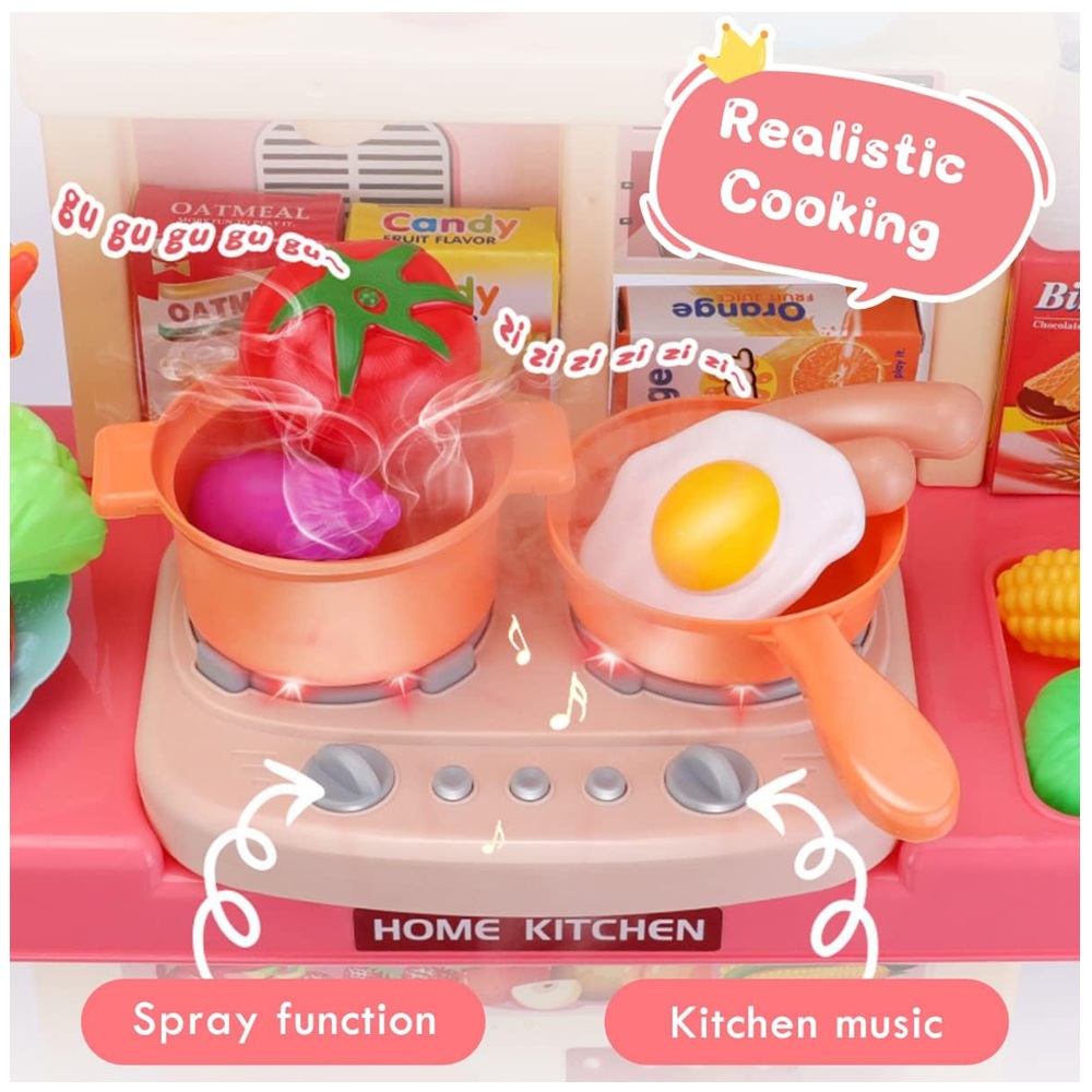 Cocina Rosada con Sonidos +36 Accesorios (84cm) Cocina Rosada con Sonidos +36 Accesorios (84cm)