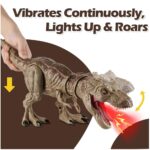 T-Rex Bota Humo, Luces y Sonidos (52 cm) RS069-1D-MARRON