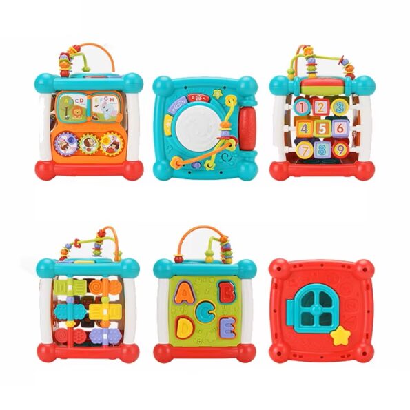 Cubo Musical Interactivo 6-en-1 con Bluetooth