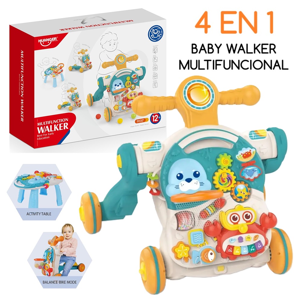 Caminador Multifuncional 4 en 1 Celeste Caminador Multifuncional 4 en 1 Celeste