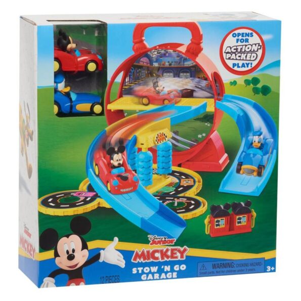 Mickey Mouse Pista Garaje Stow n’ Go